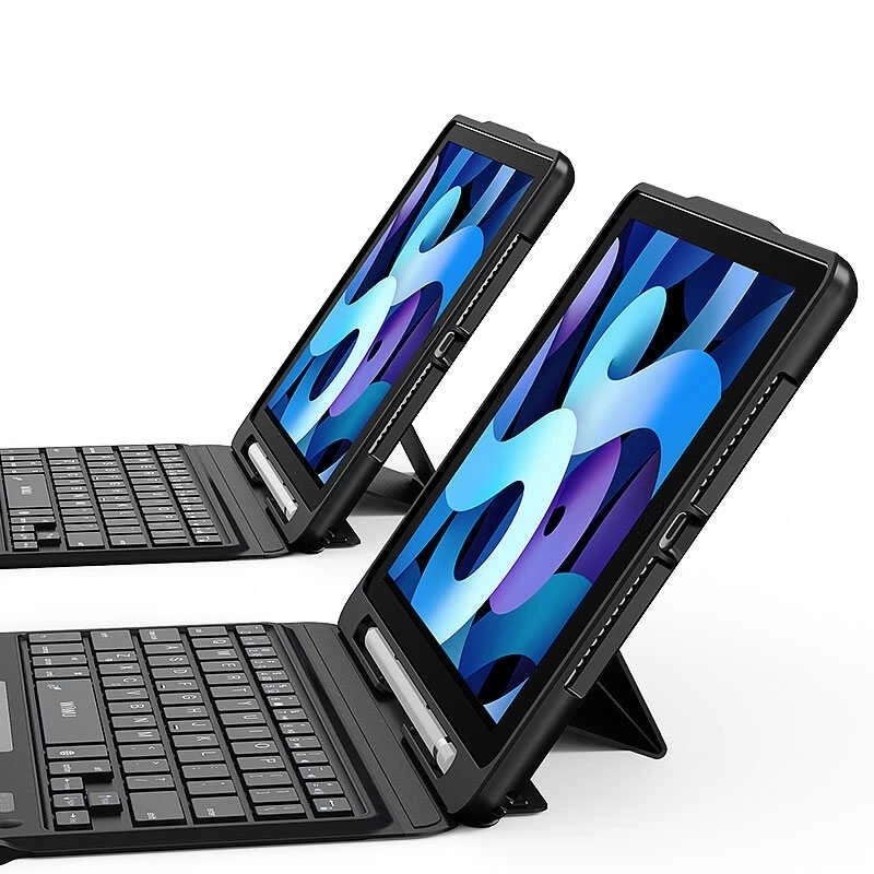 More TR Apple iPad Pro 11 2020 (2.Nesil) Wiwu Keyboard Folio Kablosuz Klavyeli Kılıf