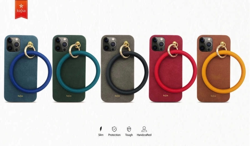 More TR Apple iPhone 12 Pro Max Kılıf Kajsa Splendid Serisi Morandi Ring Kapak