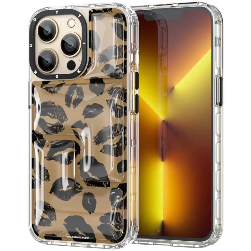 More TR Apple iPhone 13 Pro Max Kılıf YoungKit Leopard Article Serisi Kapak