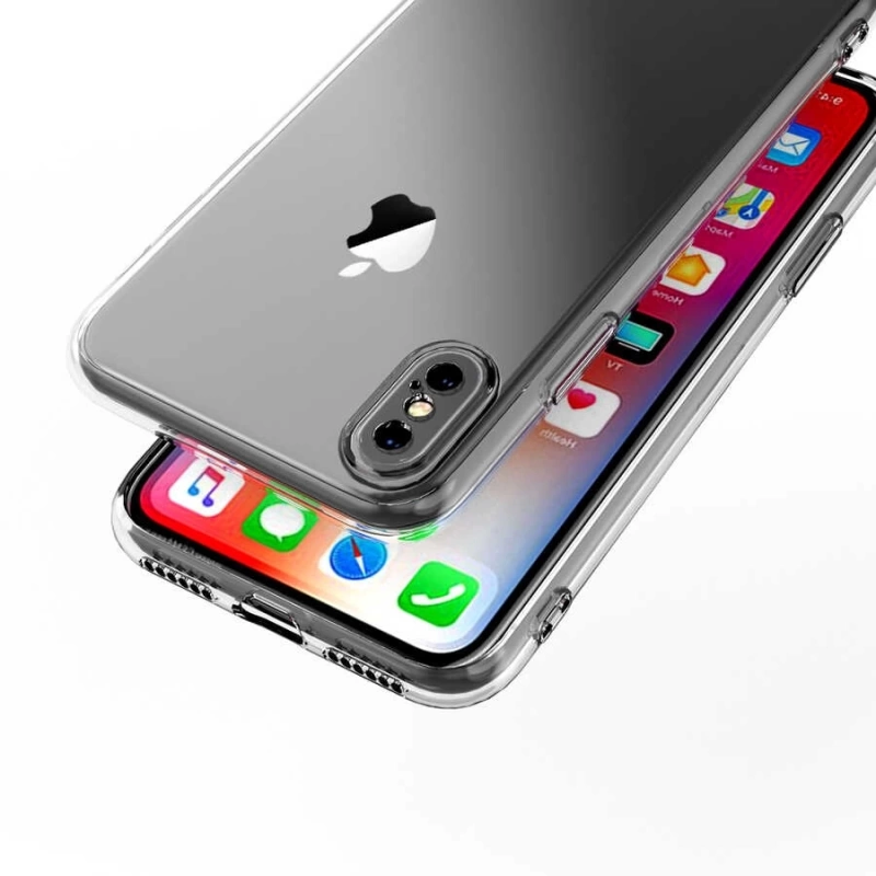 More TR Apple iPhone XS Max 6.5 Kılıf Zore Kamera Korumalı Süper Silikon Kapak
