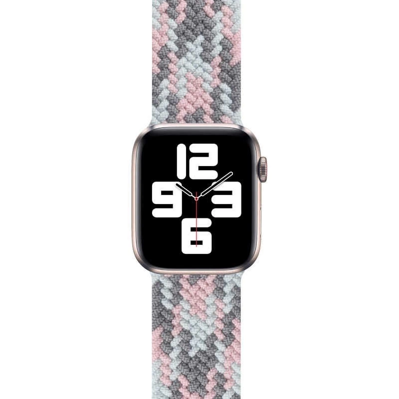 More TR Apple Watch 42mm Wiwu Braided Solo Loop Contrast Color Small Kordon