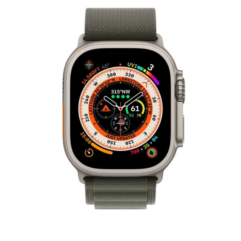 More TR Apple Watch Ultra 49mm Kordon Wiwu WU-01 Hasır Örgü Strap Kayış