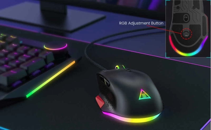 More TR Eksa EM600 Kablolu 12 Modlu RGB Işıklı Oyuncu Mouse 12000 DPI