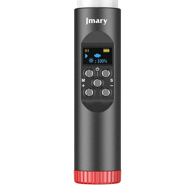 More TR Jmary FM-128RGB OLED Ekran Göstergeli RGB Led Işıklı Su Geçirmez Aydınlatma Çubuğu