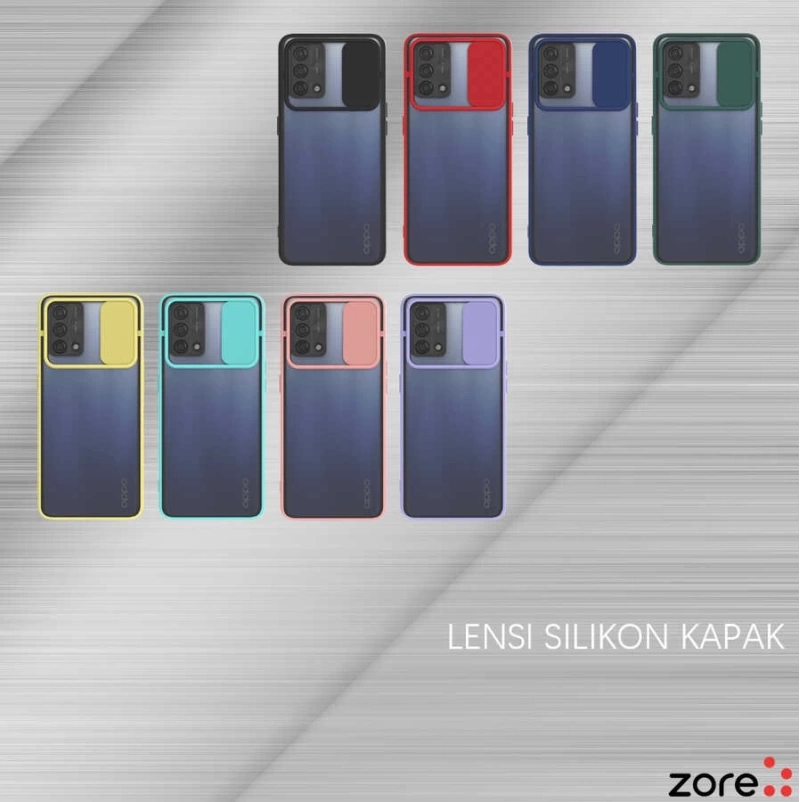 More TR Oppo A74 4G Kılıf Zore Lensi Kapak