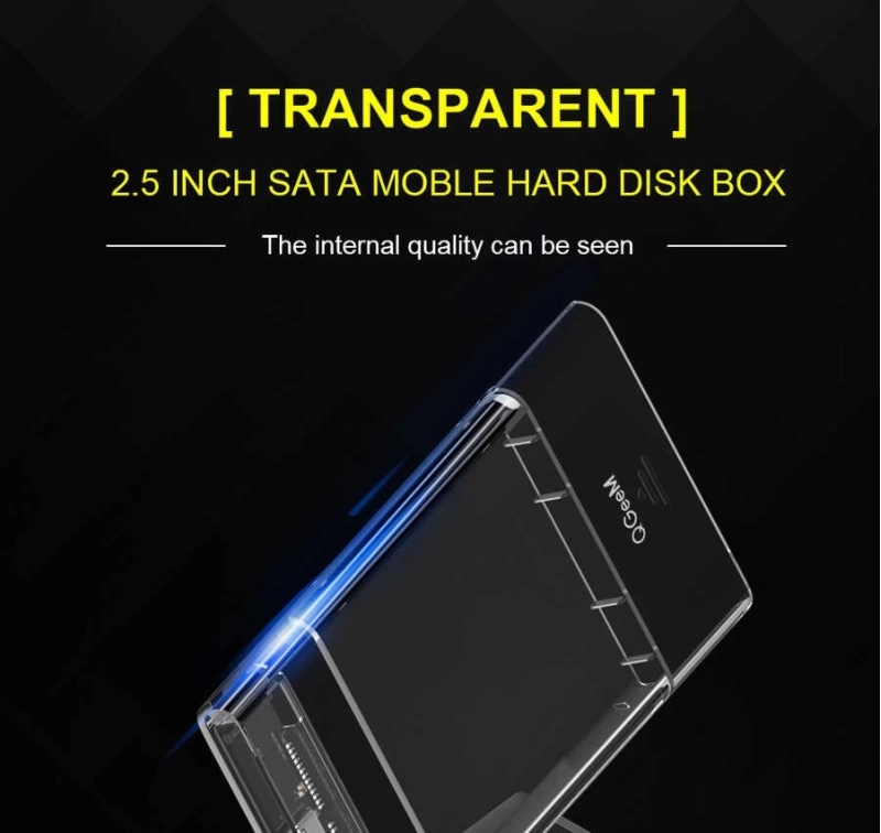 More TR Qgeem QG-ST05 2.5 inç Sata Harddisk Veri Aktarım Kutusu
