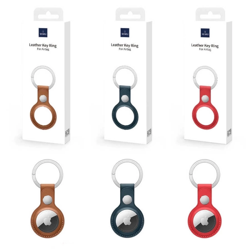 More TR Wiwu Leather Key Ring Airtag Anahtarlık