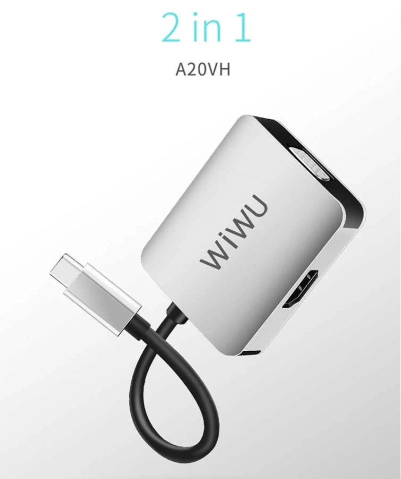 Wiwu Alpha A20VH 2 in 1 Type-C Hub