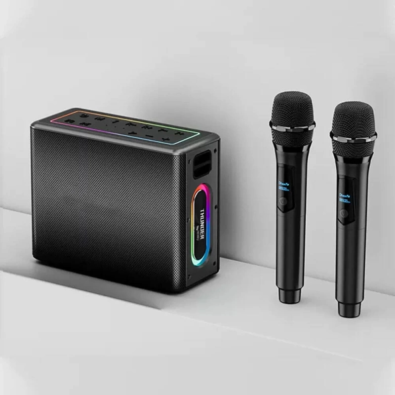 Wiwu P19 Thunder Bluetooth Speaker Hoparlör ve Karaoke Bluetooth Çift Mikrofon