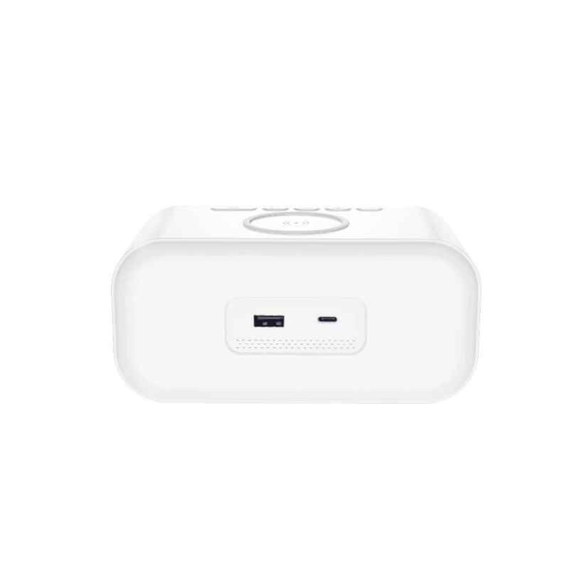 Wiwu Wi-W015 Time 4in1 Dijital Saat Alarm ve LED Işık Özellikli Wireless Şarj Aleti