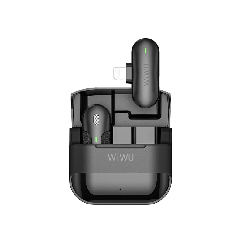 Wiwu Wi-WM001 Lightning Şarj Portlu Kablosuz Yaka Mikrofonu