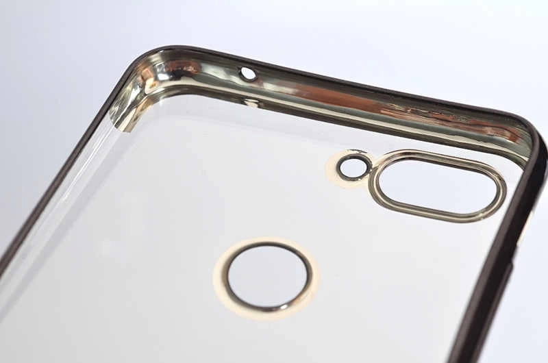 Xiaomi Mi 8 Lite Kılıf Zore Dört Köşeli Lazer Silikon Kapak