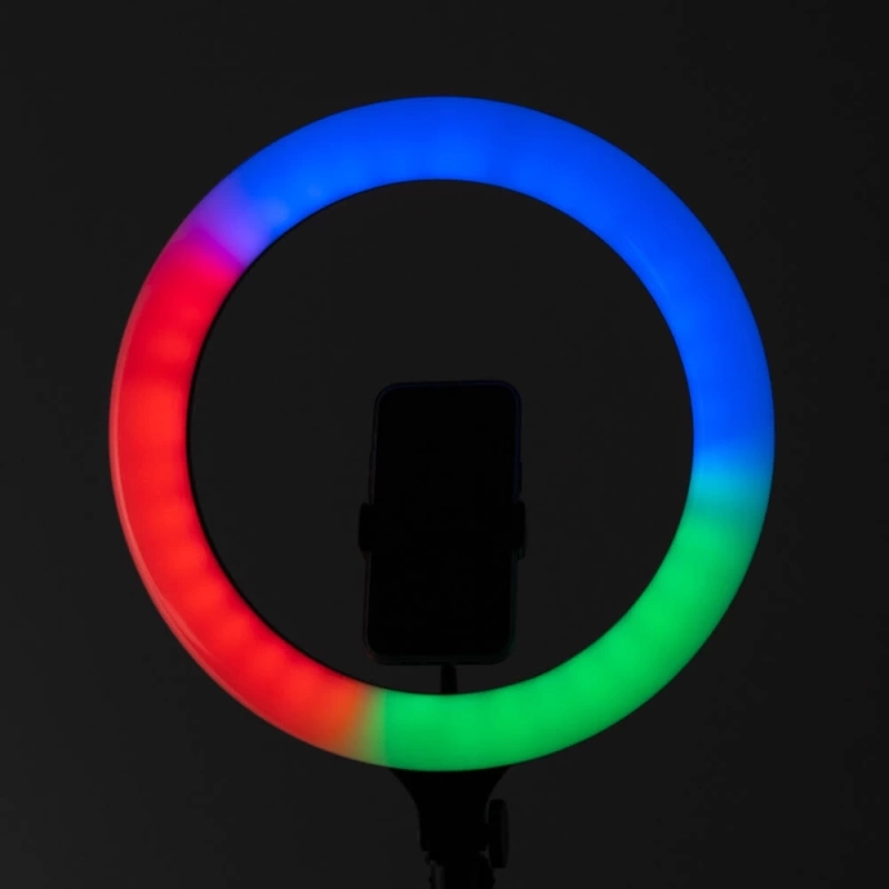 Zore MJ38 RGB 25W Ring Light Canlı Yayın 38cm USB li ve Telefon Stand