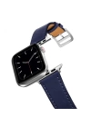 Ally Apple Watch 7-8 45mm 6-5-4 44mm Watch Ultra 49mm Single Coil Deri Kayış Kordon 3-2-1 42mm