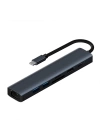 ALLY BYL-2303 7 IN 1 Type-c To USB + Type-c + Ethernet + Kart Okuyucu + HDMI Dönüştürücü Çoğaltıcı H