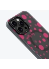 Apple iPhone 13 Pro Max Kılıf Magsafe Şarj Özellikli Polka Dot Desenli Youngkit Spots Serisi Kapak