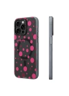 Apple iPhone 13 Pro Max Kılıf Magsafe Şarj Özellikli Polka Dot Desenli Youngkit Spots Serisi Kapak