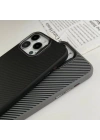 Apple iPhone 14 Kılıf Magsafe Şarj Özellikli Karbon Fiber Görünümlü Zore Troy Kapak