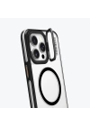 Apple iPhone 14 Pro Kılıf Magsafe Şarj Özellikli Sararma Önleyici Youngkit Crystal Grid Kapak