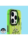 More TR Apple iPhone 14 Pro Max Kılıf Şeffaf Renkli Yazı Temalı Tasarım YoungKit Jazz Serisi Kapak