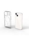 Apple iPhone 15 Kılıf Magsafe Şarj Özellikli Şeffaf Transparan Wiwu Turkey D Serisi Kapak