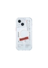 More TR Apple iPhone 15 Kılıf SkinArma Magsafe Şarj Özellikli Yazı Desenli Airbag Tasarımlı Orion Kapak
