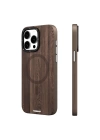 Apple iPhone 15 Pro Kılıf Magsafe Şarj Özellikli Sararmaya Dayanıklı Youngkit Wood Forest Serisi Kapak