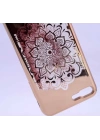 Apple iPhone 6 Kılıf Zore Lazer Çiçekli Sıvılı Silikon