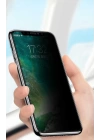Apple iPhone XR 6.1 Zore Anti-Dust Mat Privacy Temperli Ekran Koruyucu