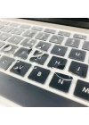 Apple Macbook Air 11  A1370-A1465 Zore Klavye Koruyucu Transparan Buzlu Silikon Ped