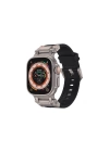 Apple Watch 7 45mm Zore KRD-108 Metal Başlıklı Silikon Kordon