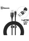 Baseus 2in1 Dual Output Cable-USB-A+Type-C İPhone 18W Hızlı Şarj Usb Kablo 1m