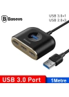 Baseus Square round 4in1 USB HUB Adaptör (USB3.0 TO USB3.0*1+USB2.0*3) 1m