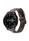 Dux Ducis SM Galaxy Watch 22MM-Huawei GT3-GT3 Pro 46MM-Magic 2 46MM için Business Deri Kayış Kordon