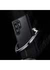 Galaxy S24 Kılıf Magsafe Şarj Özellikli Karbon Fiber Benks Montage Hybrid ArmorPro Kevlar Kapak