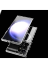 Galaxy S24 Ultra Kılıf Magsafe Şarj Özellikli Şeffaf Sert PC Zore Embos Kapak