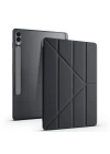 Galaxy Tab S9 Plus Kılıf Zore Tri Folding Kalem Bölmeli Standlı Kılıf
