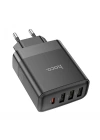 HOCO C127A PD45W 3 USB + 1 Type-C Girişli Hızlı Şarj Adaptörü Başlığı