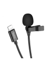 HOCO L14 iPhone Lightning Kablolu Profesyonel Yayıncı Yaka Mikrofonu 2mt