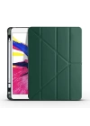 More TR Apple iPad 10.2 (8.Nesil) Kılıf Zore Tri Folding Kalem Bölmeli Standlı Kılıf