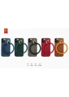 More TR Apple iPhone 12 Pro Kılıf Kajsa Splendid Serisi Morandi Ring Kapak