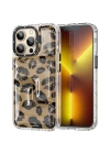 More TR Apple iPhone 13 Pro Max Kılıf YoungKit Leopard Article Serisi Kapak