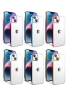 More TR Apple iPhone 14 Plus Kılıf Kamera Korumalı Renkli Çerçeveli Zore Garaj Kapak