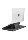 More TR Apple Macbook Pro 14.2 2023 A2779 Wiwu Defender Stand Case Taşınabilir Standlı Magnetik PU Laptop Çantası