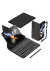 More TR Galaxy Z Fold 4 Kılıf Standlı Bluetooth Klavyeli Zore Kıpta Keyboard Set Kılıf
