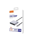More TR Recci RH05 Type-C to Type-C PD100W + HDMI 4K@30Hz + USB3.0 Bağlantı Özellikli 3in1 Hub