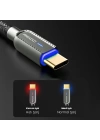 More TR Recci RS02C Smart Power-Off Serisi Hızlı Şarj Özellikli USB-A To Type-C Kablo 1M