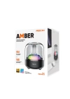 More TR Recci RSK-W31 Amber Serisi FM/TF/AUX Hi-Fi RGB Işıklı Wireless Bluetooth 5.0 Speaker Hoparlör 5W 500mAh