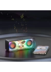 Recci RSK-W38 Space Station Serisi RGB Led Işıklı Bluetooth Hoparlör FM Radio Özellikli