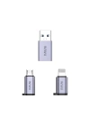 Wiwu Wi-C031 Concise Serisi 3in1 Type-C to USB-A/Type-C/Lightning Adaptör Paketi